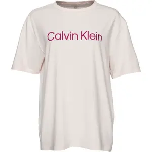 Calvin Klein S/S CREW NECK Dámské pyžamové triko, bílá, velikost