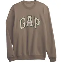 GAP HO23 CORE LOGO CREW Pánská mikina, hnědá, velikost