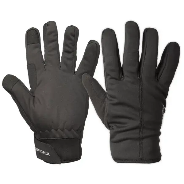 Klimatex ANDUIN Unisex softshellové rukavice, černá, velikost