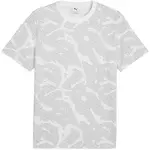 Puma ESSENTIALS LOGO LAB AOP TEE Pánské triko, šedá, velikost