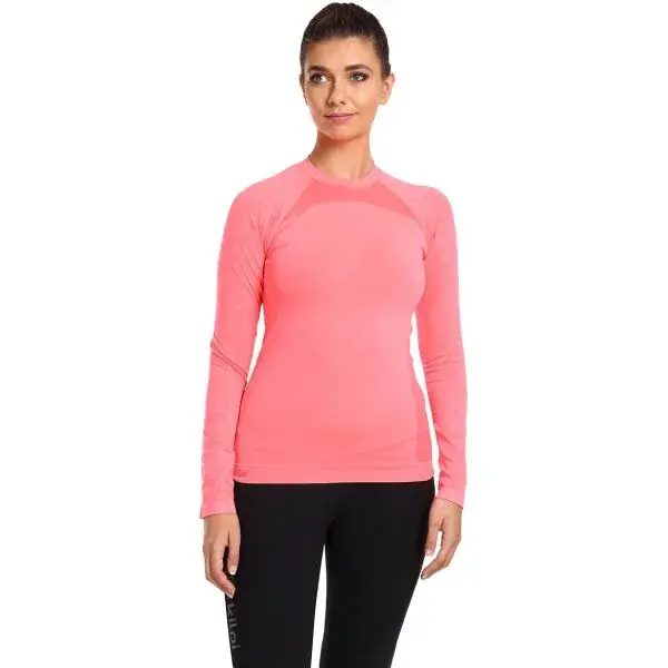 KILPI CAROL Dámské bezešvé termoprádlo, růžová, velikost