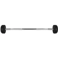 HMS GSG-30 Rovná obouruční činka, stříbrná, velikost 30 KG