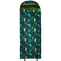 LOAP BOSTON LAMA Dětský spací pytel, zelená, velikost 160 cm - levý zip
