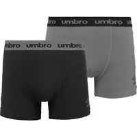 Umbro BOXER SHORT 2 PACK Pánské boxerky, černá, velikost