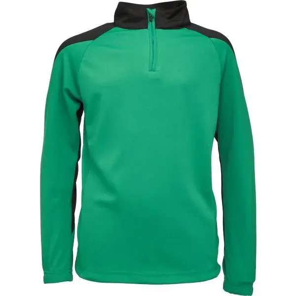 Kensis TONNES JR Chlapecká mikina, tmavě zelená, velikost 128-134