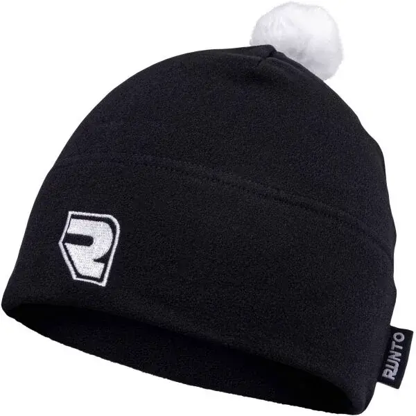 Runto PANTHER Sportovní čepice s bambulí, černá, velikost UNI