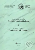 Preklad a jazyková kultúra (Fordítás és nyelvi kultúra) - kniha z kategorie Vysoké školy