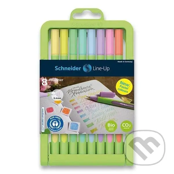 Schneider Liner 0,4mm - Pastel 8 ks,Schneider Liner 0,4mm - Pastel 8 ks