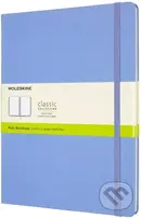 Moleskine - svetlomodrý zápisník (veľký, čistý, tvrdé dosky)
