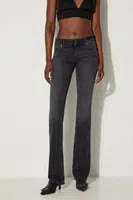 Rifle Fiorucci Faded Black Low Rise Bootcut Jeans dámske, vysoký pás, W01FPDJE083DN02DN05