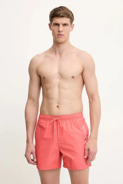 Plavkové šortky Tommy Hilfiger zelená farba