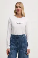 Bavlnené tričko s dlhým rukávom Pepe Jeans FIORE LS