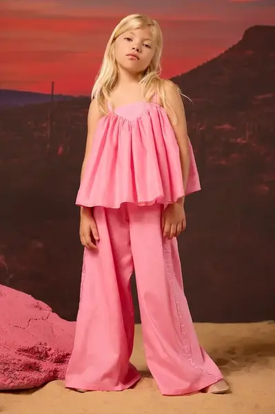 Detská bavlnená blúzka Pinko