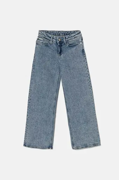 Detské rifle Calvin Klein Jeans MR WIDE LEG RELAXED SP BL