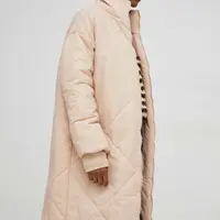 Bunda Answear Lab dámska, béžová farba, zimná, oversize