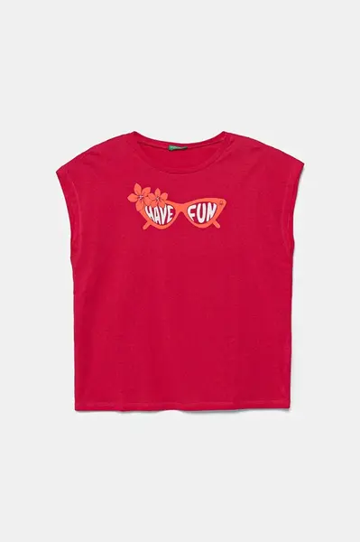 Detské bavlnené tričko United Colors of Benetton