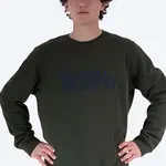 Bavlnená mikina Fjallraven Logo Sweater pánska, zelená farba, s nášivkou, F84142