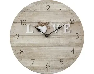 Nástenné hodiny Love 30 cm, MDF%