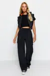 Dámske nohavice Trendyol Contrast Stitch