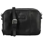 Dámska kožená crossbody kabelka čierna - Katana Kimmy