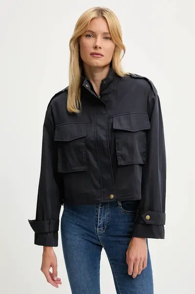 Bunda Answear.LAB tmavomodrá barva, přechodná