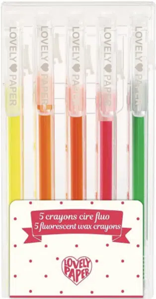 Voskové pastelky neonové (5 ks)