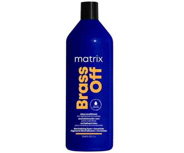 Kondicionér pro neutralizaci mosazných a oranžových tónů Matrix Brass Off - 1000 ml + dárek zdarma