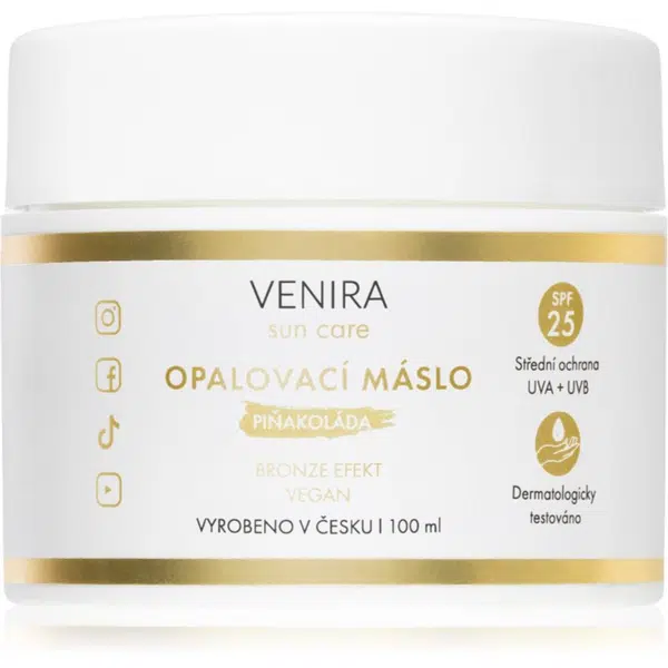 Venira Opalovací máslo Bronze opalovací máslo Piña Colada 100 ml