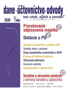 DUO 7/2025  – Odpisy, Daňová kontrola