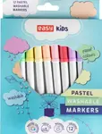EASY Kids PASTEL Fixy, vypratelné, 12 pastelových barev