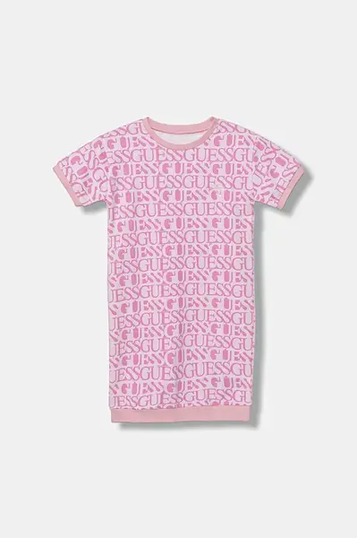 Dětské bavlněné šaty Guess