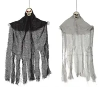 Visiace dekorácie Lebky 2sivé motívy 60cm