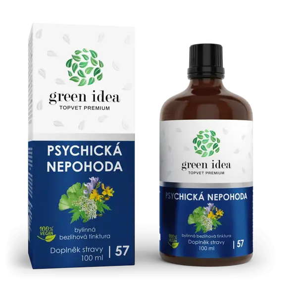 Psychická nepohoda - bezliehová tinktúra 100 ml - Green idea