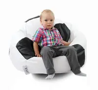 Sedací vak futbalová lopta malá bielo-čierna EMI