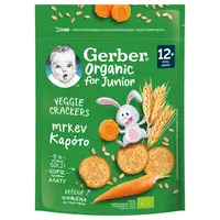 Gerber Junior Organic KREKRY s mrkvou