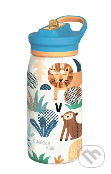 Nerezová termofľaša s náustkom Pop Kids Safari 445 ml