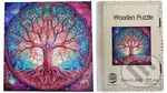 Dřevěné puzzle Strom života A4