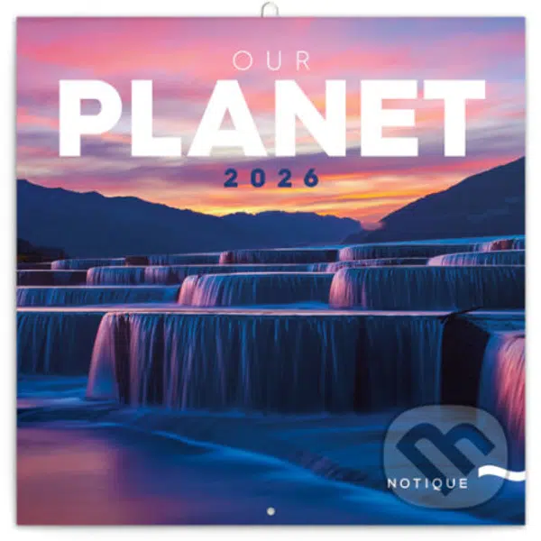 NOTIQUE Nástenný poznámkový kalendár Our planet (Naša planéta) 2026