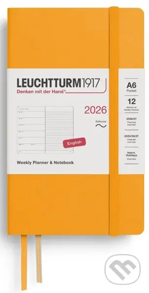 Weekly Planner & Notebook 2026 Pocket (A6) Rising Sun