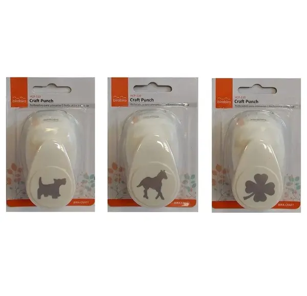 Dekoračný dierovač stredný 2,54 cm Koník, psík, štvorlístok-MOVEO