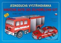 Jednoduchá vystřihovánka hasičské auto