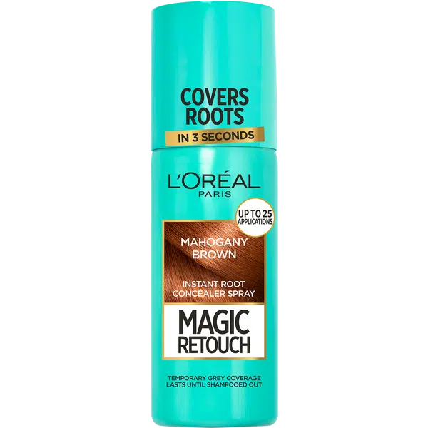 L'Oréal Paris Magic Retouch sprej na vlasy na zakrytie odrastov mahagónová hnedá, 75 ml