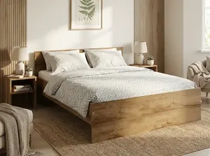 Postel ELISA 160 x 200 cm, dub artisan Rošt: Bez roštu, Matrace: Matrace Coco Maxi 20 cm