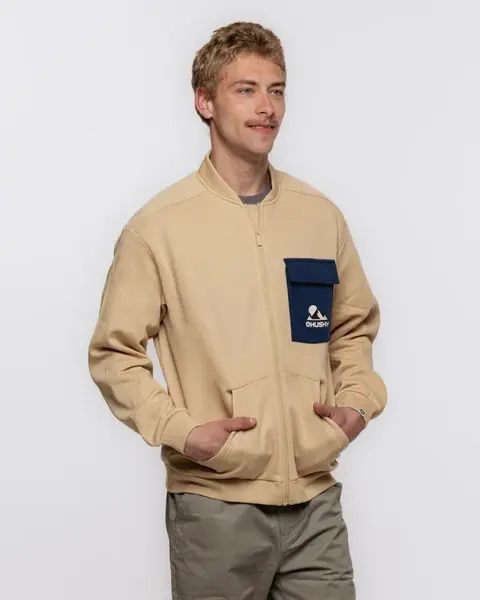 Husky Abomb M XL, beige Pánský bavlněný bomber