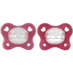 Chicco Dudlík PhysioForma Dual Soft růžový 16–36 m 2 ks