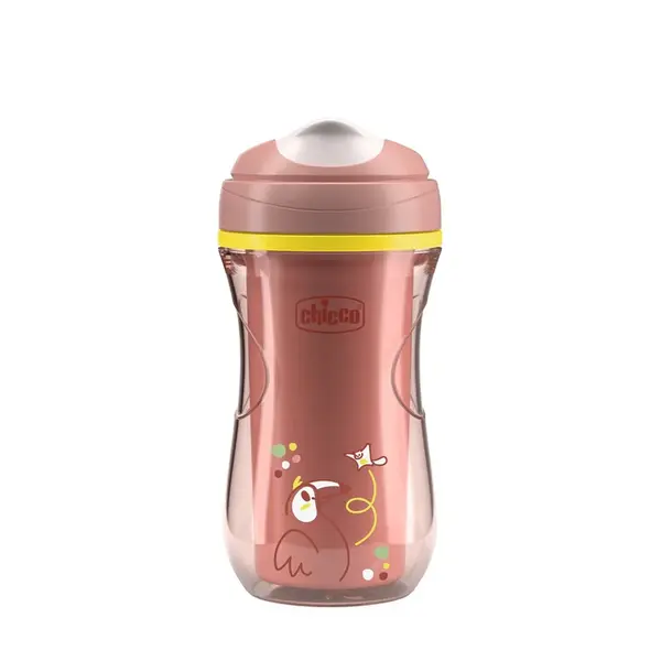 Chicco Hrneček Active termo s tvrdým náustkem 14m+ 266 ml pink
