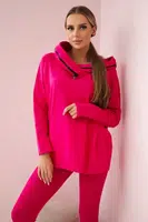 Set bavlněná mikina + legíny fuchsiové