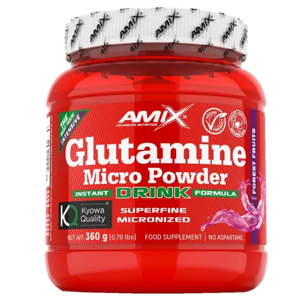Amix Nutrition Glutamine Micro Powder Drink 360g - mango