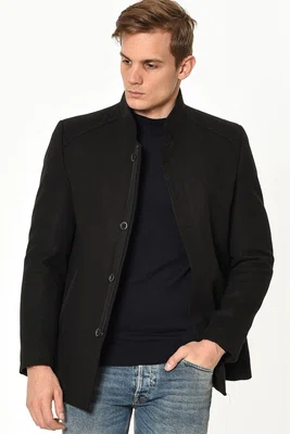 PLT8327 DEWBERRY MEN'S COAT-BLACK