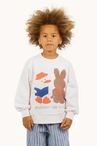 Tinycottons  Detská bavlnená mikina  READERS GRAPHIC SWEATSHIRT